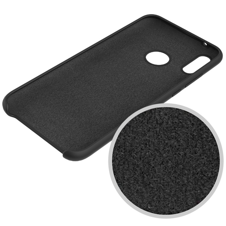 Liquid Silicone Mobile Phone Case for Huawei Y9 (2019) / Enjoy 9 Plus - Black-5