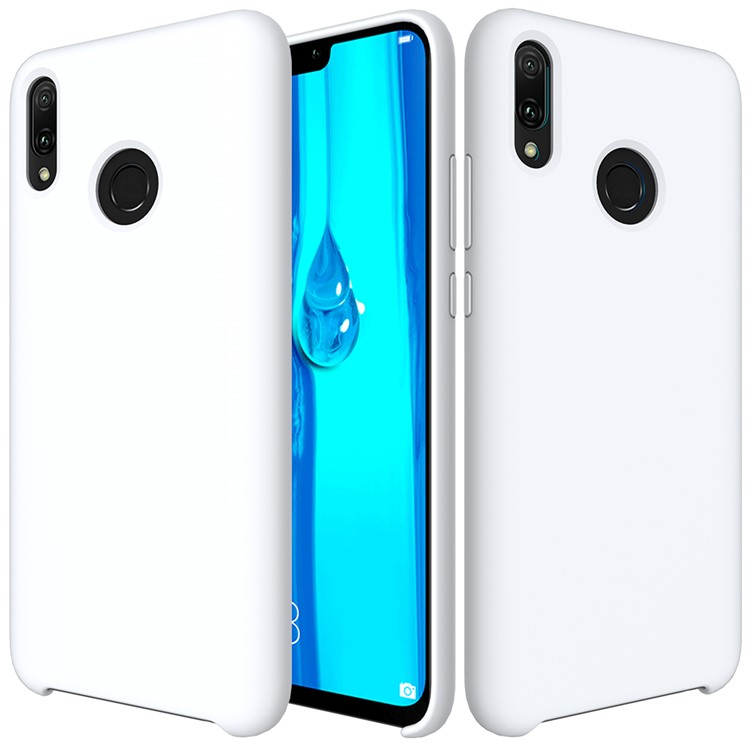 Liquid Silicone Mobile Phone Cover for Huawei Y9 (2019) / Enjoy 9 Plus - White-2