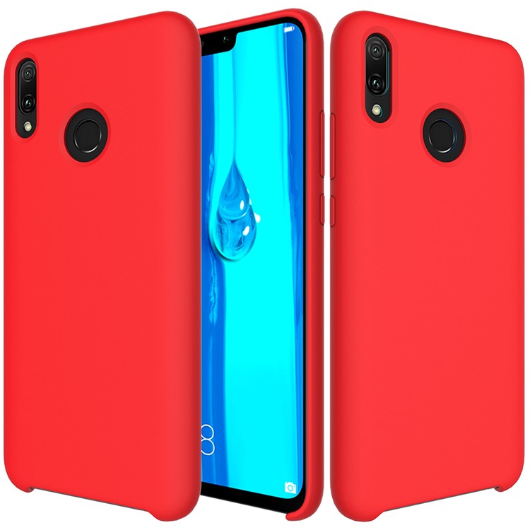 Liquid Silicone Mobile Phone Shell for Huawei Y9 (2019) / Enjoy 9 Plus - Red-2