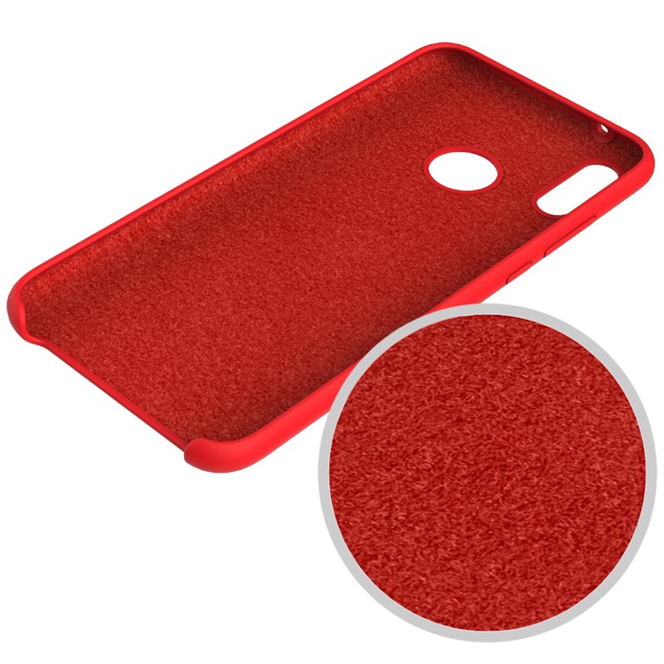 Liquid Silicone Mobile Phone Shell for Huawei Y9 (2019) / Enjoy 9 Plus - Red-5