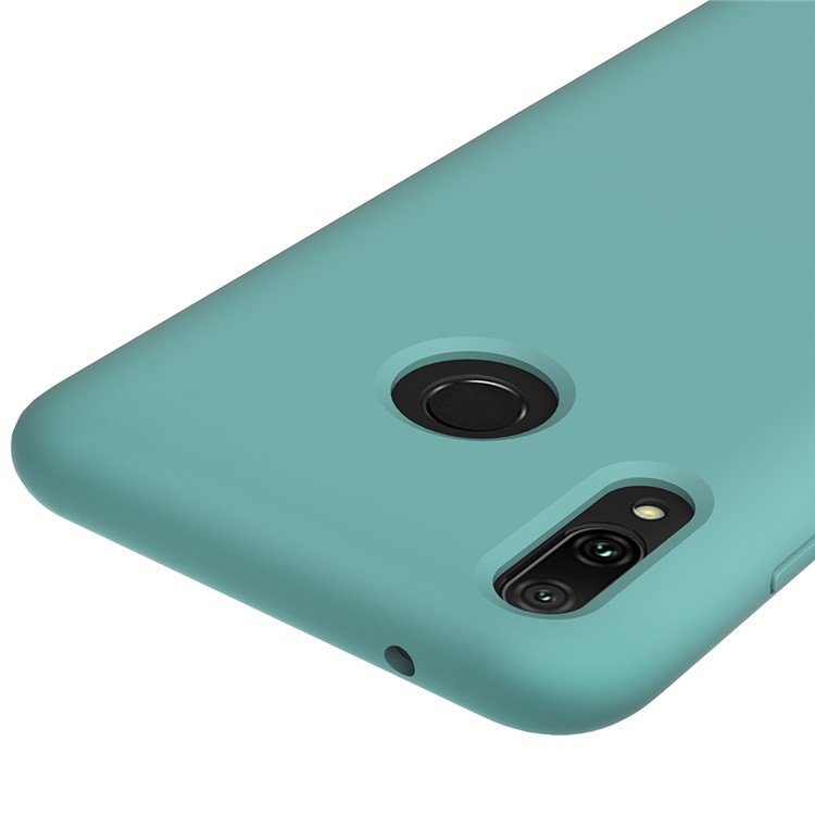 Liquid Silicone Protector Cover for Huawei Y9 (2019) / Enjoy 9 Plus - Cyan-3