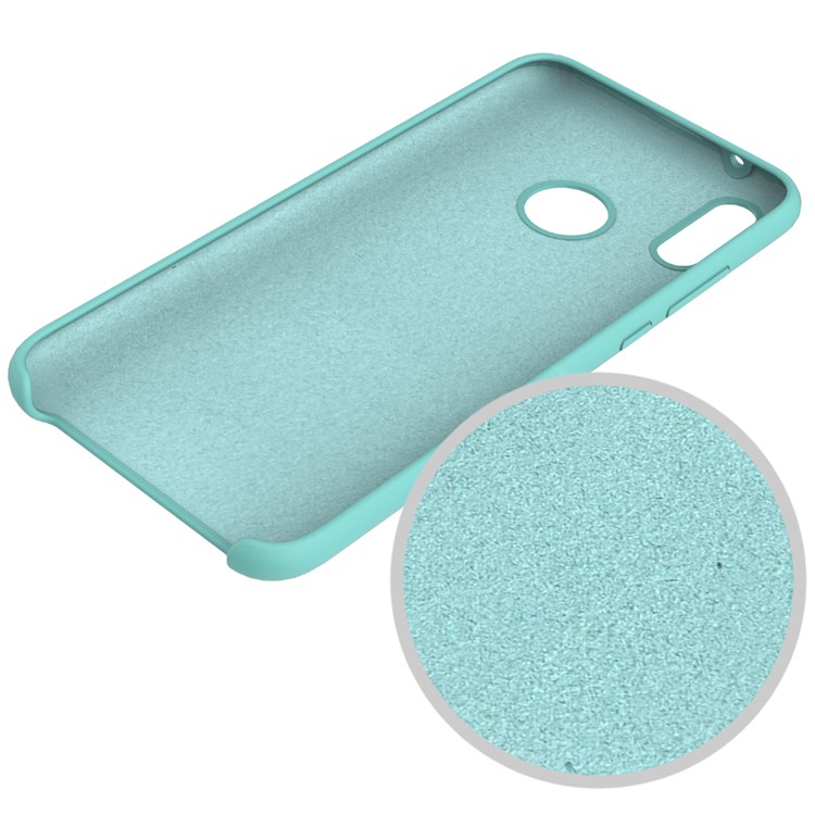 Liquid Silicone Protector Cover for Huawei Y9 (2019) / Enjoy 9 Plus - Cyan-4
