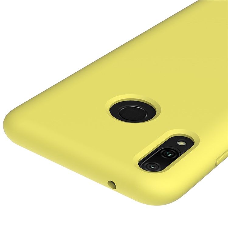 Liquid Silicone Protective Case Accessory for Huawei Y9 (2019) / Enjoy 9 Plus - Yellow-3