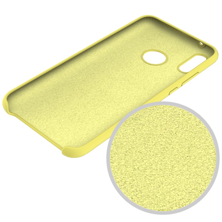 Liquid Silicone Protective Case Accessory for Huawei Y9 (2019) / Enjoy 9 Plus - Yellow-5