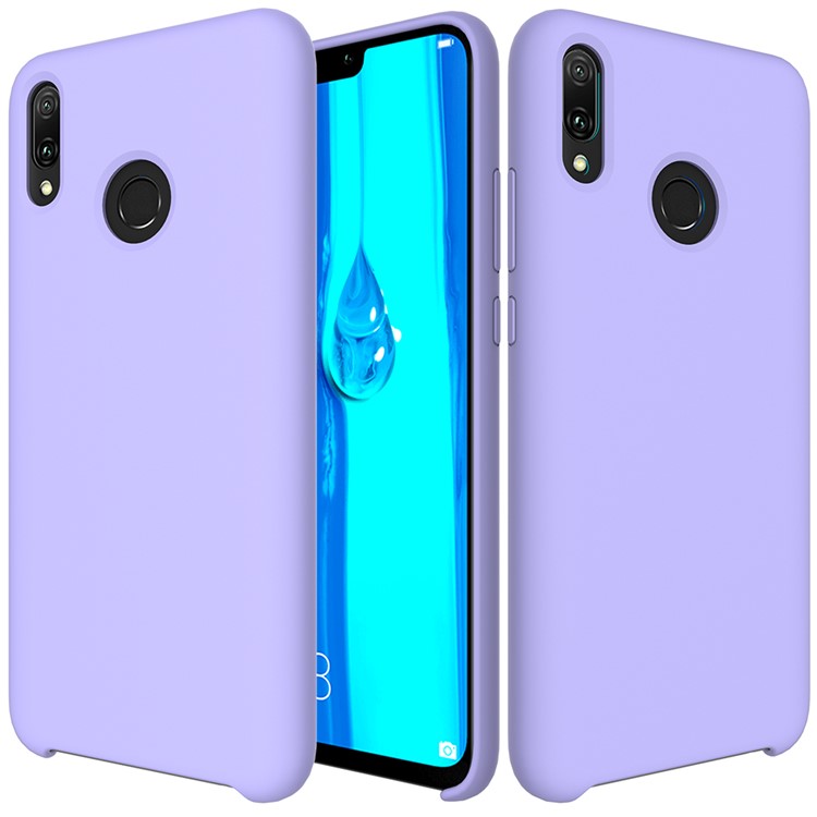 Liquid Silicone Cell Phone Cover for Huawei Y9 (2019) / Enjoy 9 Plus - Purple-2