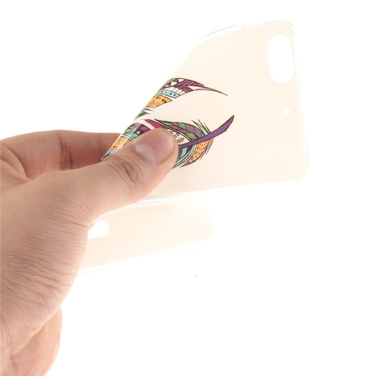 IMD Soft TPU Gel Phone Case for Huawei Honor 4C - Colorized Feathers-6