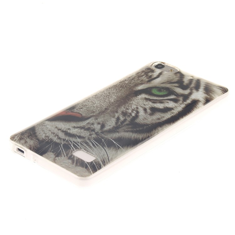 IMD Soft TPU Gel Phone Cover for Huawei Honor 4C - Raging Tiger-3