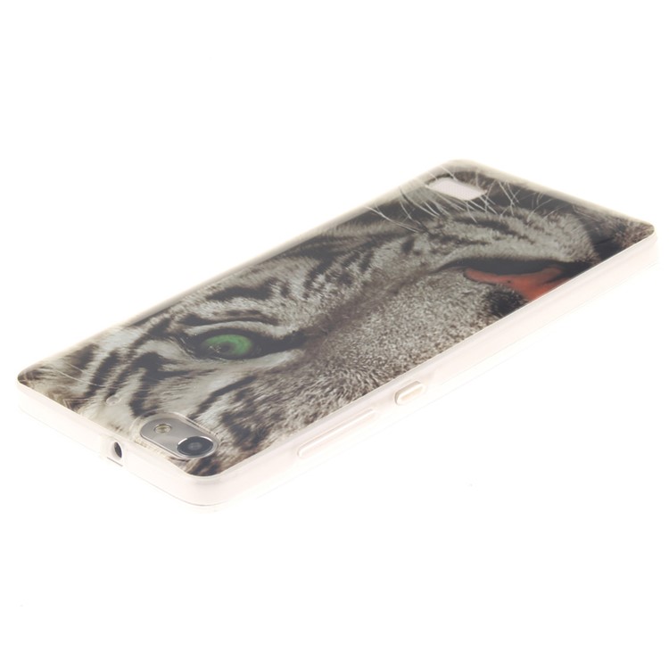 IMD Soft TPU Gel Phone Cover for Huawei Honor 4C - Raging Tiger-4