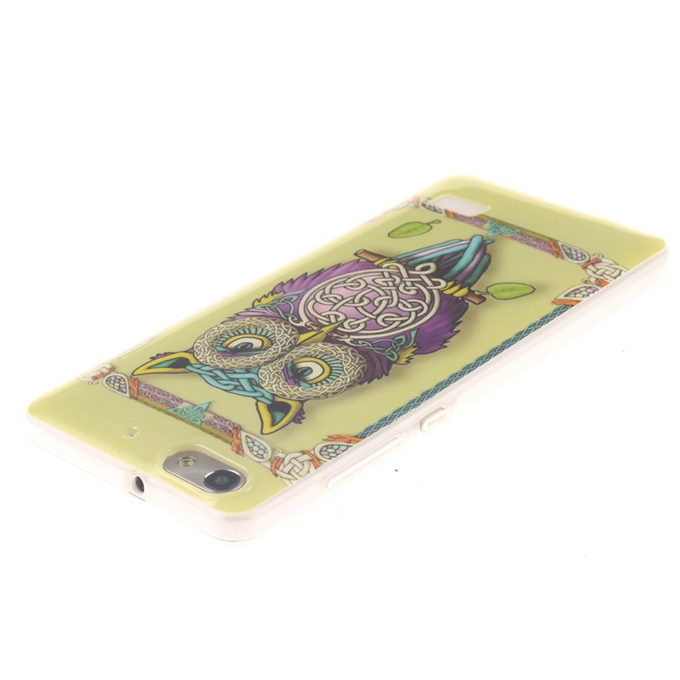 IMD Soft TPU Gel Phone Shell Cover for Huawei Honor 4C - Adorable Owl-4