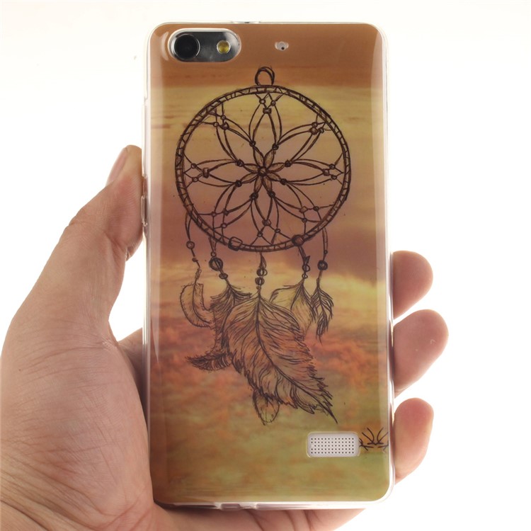IMD Soft TPU Gel Phone Back Case for Huawei Honor 4C - Dream Catcher-5
