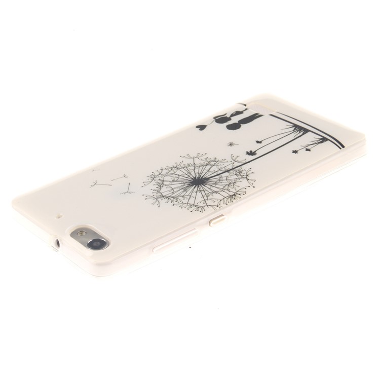 IMD Soft TPU Gel Phone Back Cover for Huawei Honor 4C - Lover and Dandelion-4