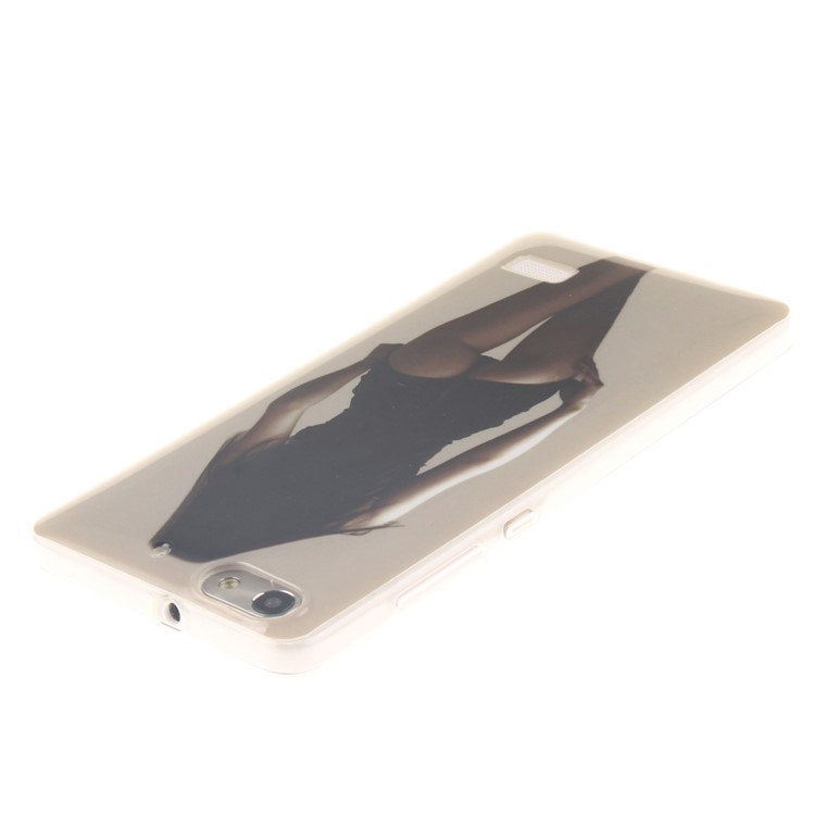 IMD Soft TPU Gel Phone Back Shell for Huawei Honor 4C - Hot Girl-4