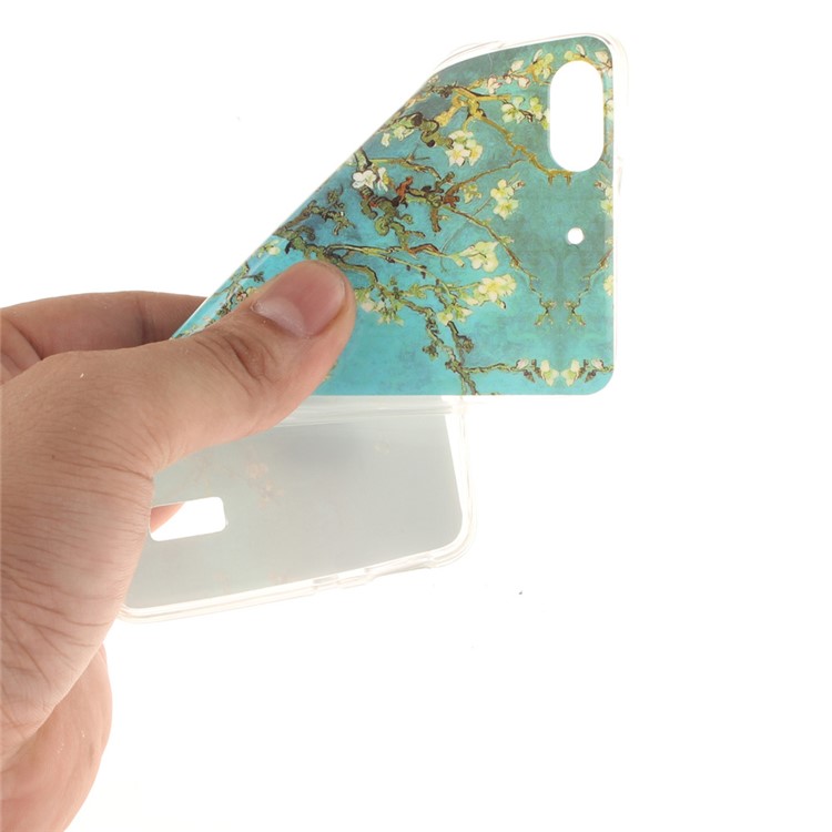 IMD Soft TPU Gel Phone Case Cover for Huawei Honor 4C - Tree with Flowers-6