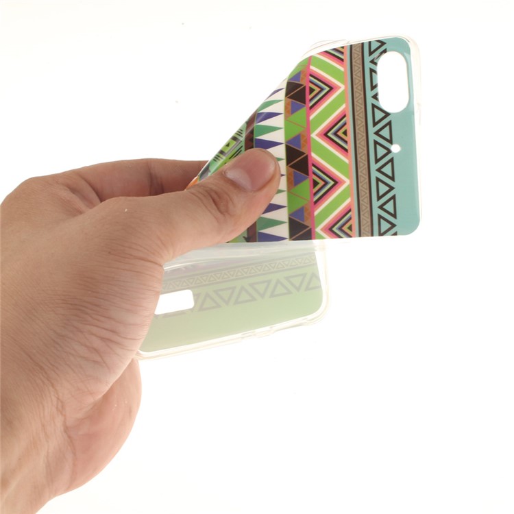 IMD Soft TPU Gel Back Phone Cover for Huawei Honor 4C - Colorful Triangles-6