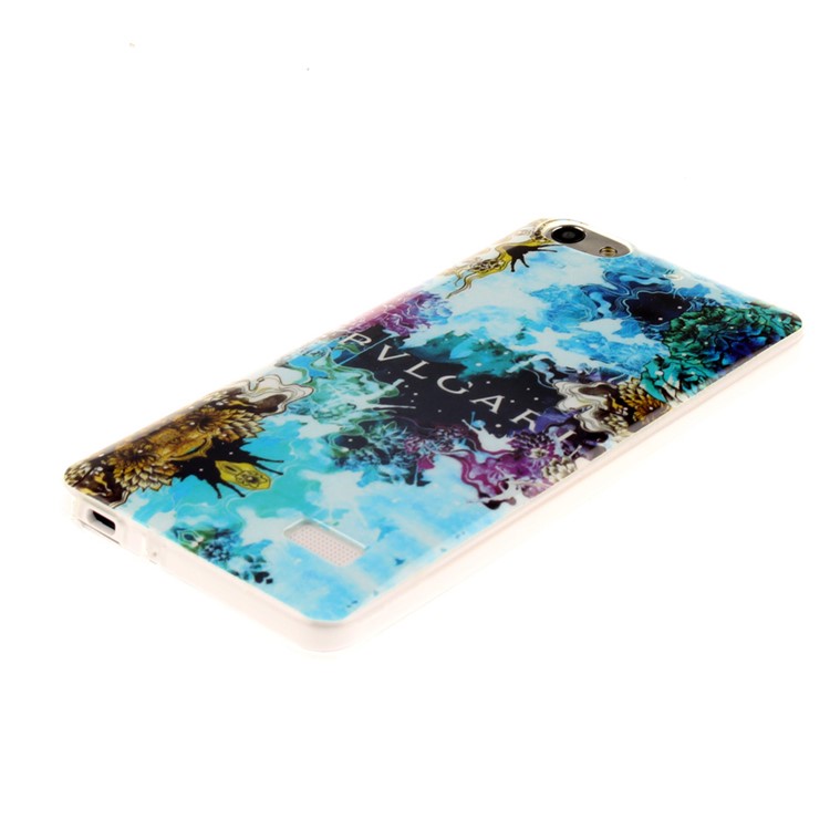IMD Soft TPU Gel Phone Protective Case for Huawei Honor 4C - Abstract Painting-3