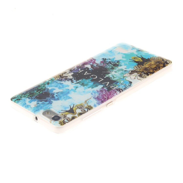 IMD Soft TPU Gel Phone Protective Case for Huawei Honor 4C - Abstract Painting-4