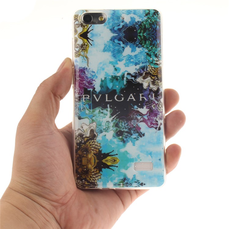 IMD Soft TPU Gel Phone Protective Case for Huawei Honor 4C - Abstract Painting-5