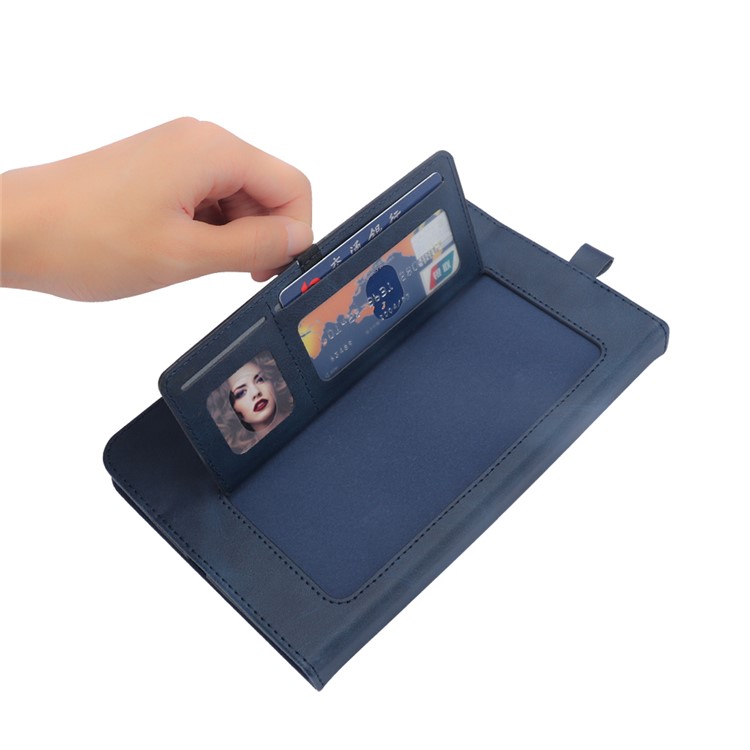 Flip Card Steckplätze Stehen Ledertasche Für Huawei Mediapad M5 8 (8,4-Zoll) - Blau-11