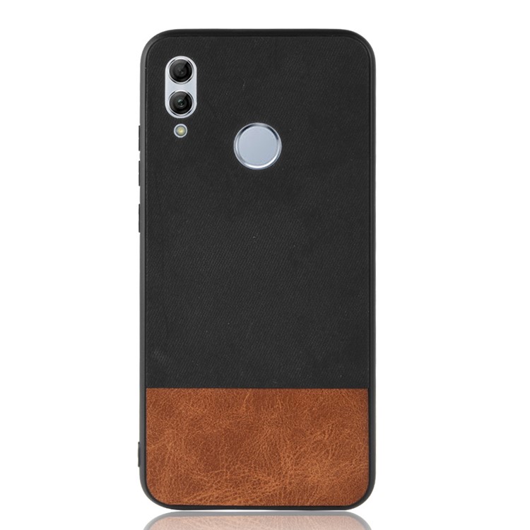 Bi-color Splicing Leather Coated PC + TPU Hybrid Case for Huawei P Smart (2019)/ Honor 10 Lite - Black-4