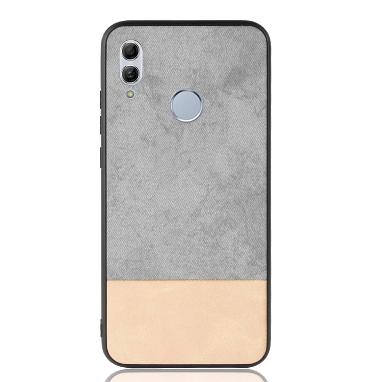 Bi-color Splicing Leather Coated PC + TPU Protection Case for Huawei P Smart (2019)/ Honor 10 Lite - Grey-5