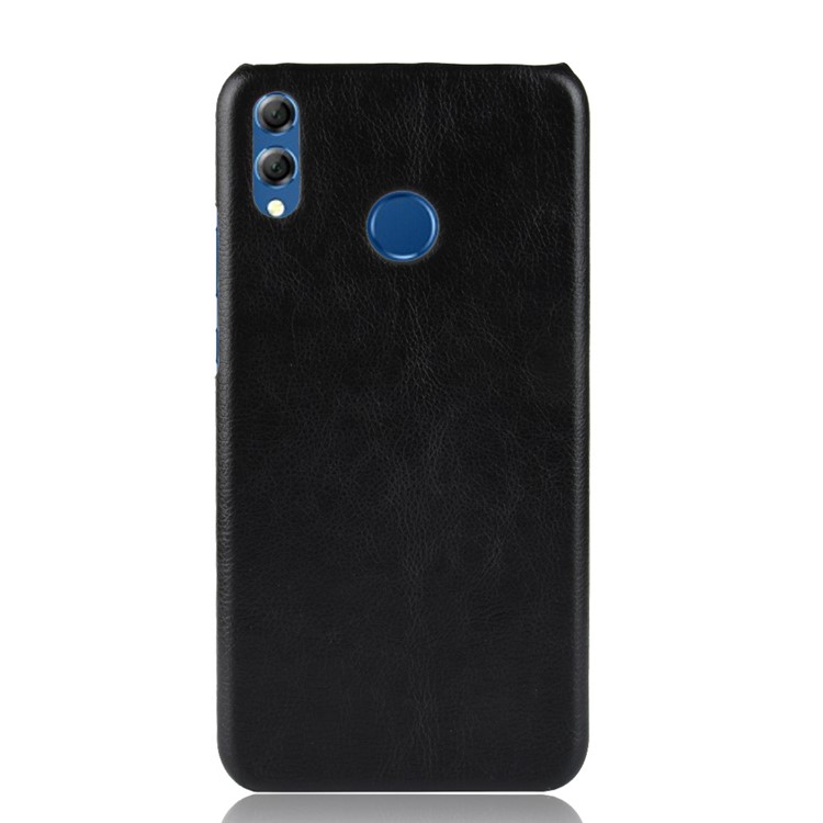 Litchi Texture PU Leather Coated Hard PC Cell Phone Shell for Huawei Honor 8X / Honor View 10 Lite - Black-3
