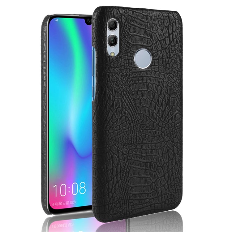 Crocodile Texture PU Leather Coated PC Protection Shell for Honor 10 Lite - Black-4