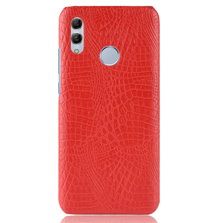 Crocodile Texture PU Leather Coated PC Protection Case for Honor 10 Lite - Red-2