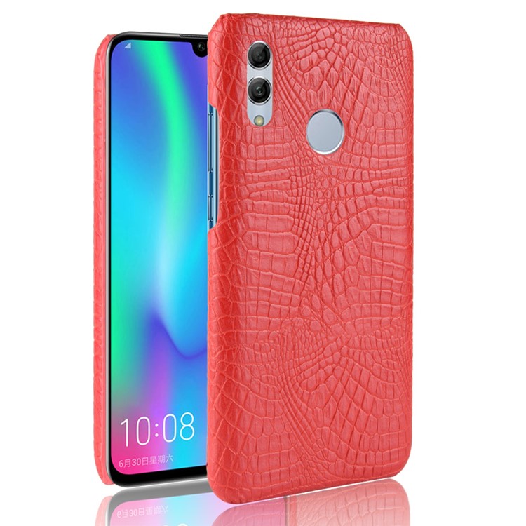 Crocodile Texture PU Leather Coated PC Protection Case for Honor 10 Lite - Red-4
