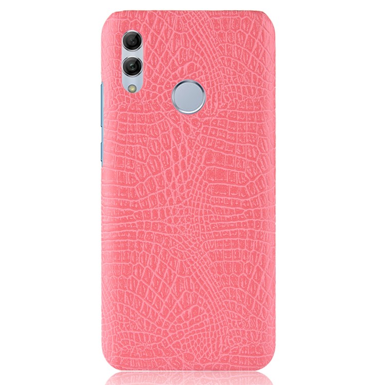 Crocodile Texture PU Leather Coated PC Protection Casing for Honor 10 Lite - Pink-2