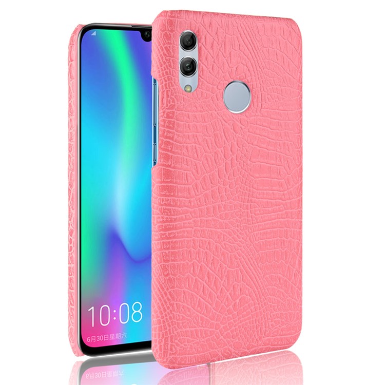 Crocodile Texture PU Leather Coated PC Protection Casing for Honor 10 Lite - Pink-4