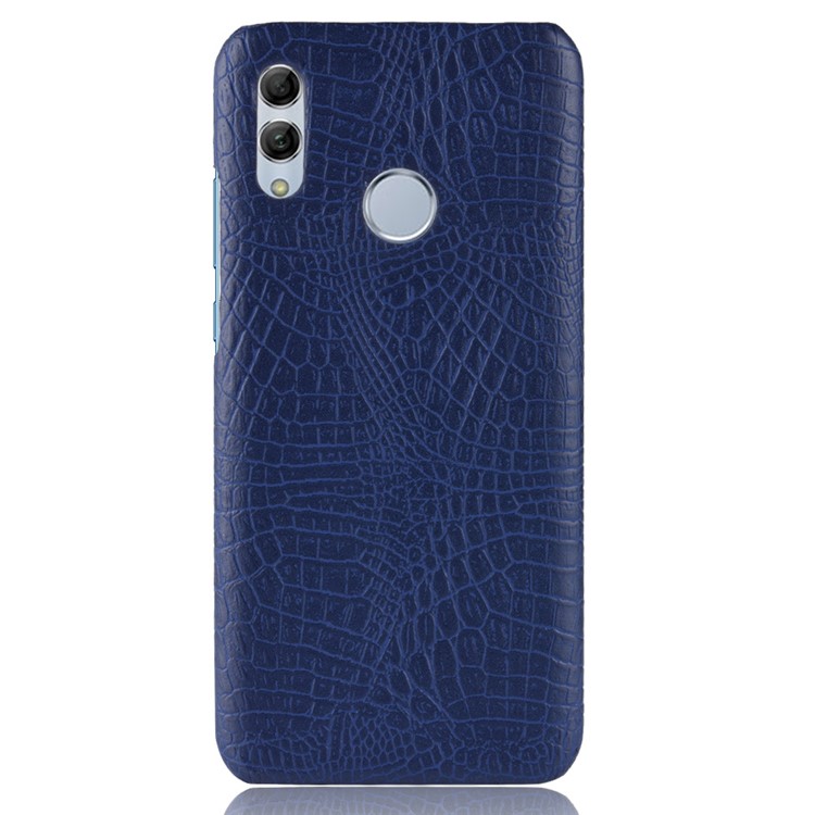 Crocodile Texture PU Leather Coated PC Case Shell for Honor 10 Lite - Blue-2
