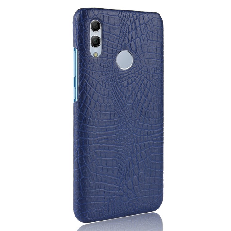 Crocodile Texture PU Leather Coated PC Case Shell for Honor 10 Lite - Blue-3