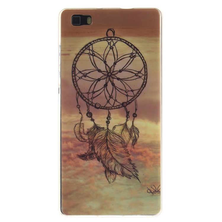 Soft IMD TPU Back Case for Huawei Ascend P8 Lite - Dream Catcher-1
