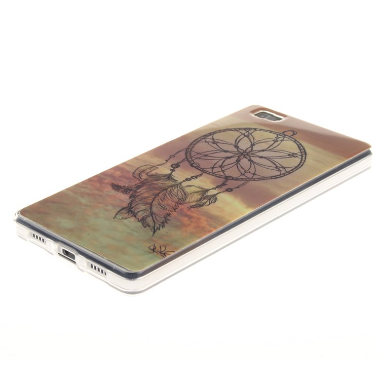 Soft IMD TPU Back Case for Huawei Ascend P8 Lite - Dream Catcher-2