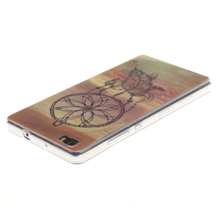 Soft IMD TPU Back Case for Huawei Ascend P8 Lite - Dream Catcher-3