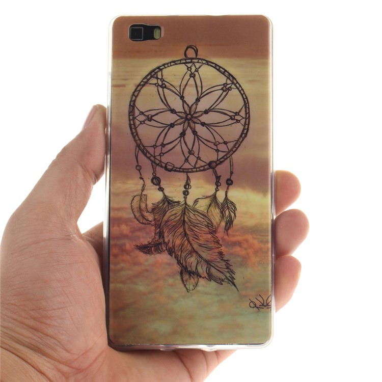 Soft IMD TPU Back Case for Huawei Ascend P8 Lite - Dream Catcher-4