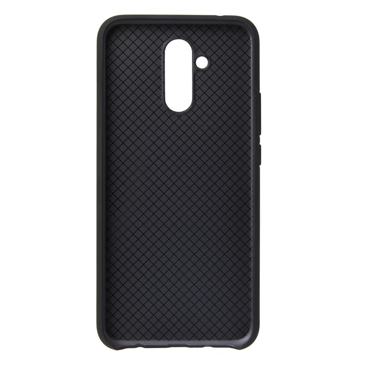 HOWMAK Rubberized Silky TPU Cell Phone Cover for Huawei Mate 20 Lite / Maimang 7 - Black-3