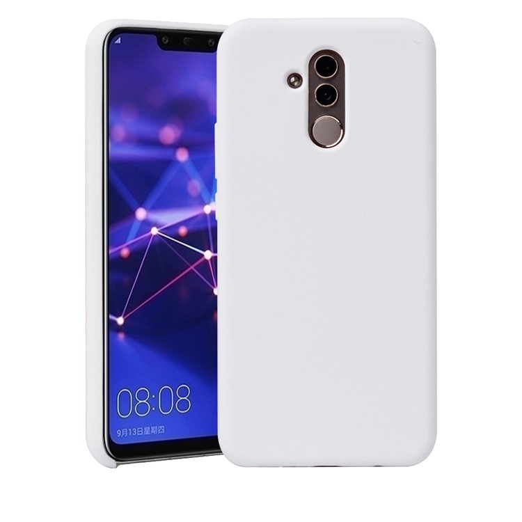 HOWMAK Rubberized Silky TPU Back Phone Casing for Huawei Mate 20 Lite / Maimang 7 - White-1