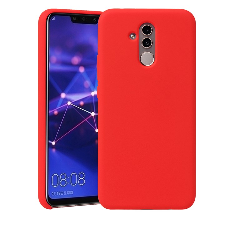 HOWMAK Rubberized Silky TPU Protection Phone Cover for Huawei Mate 20 Lite / Maimang 7 - Red-1