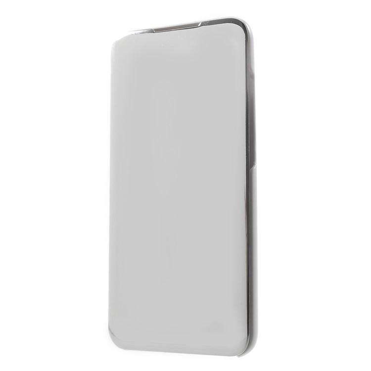 Electroplating Mirror Surface View Window Leather Stand Cover for Huawei Honor 10 Lite - Silver-3