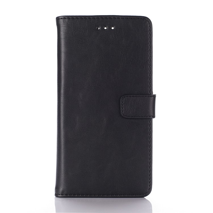 For Huawei P9 Retro Style Leather Case Wallet Cover - Black-1
