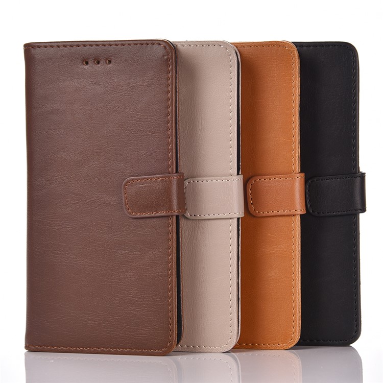 For Huawei P9 Retro Style Leather Case Wallet Cover - Black-5