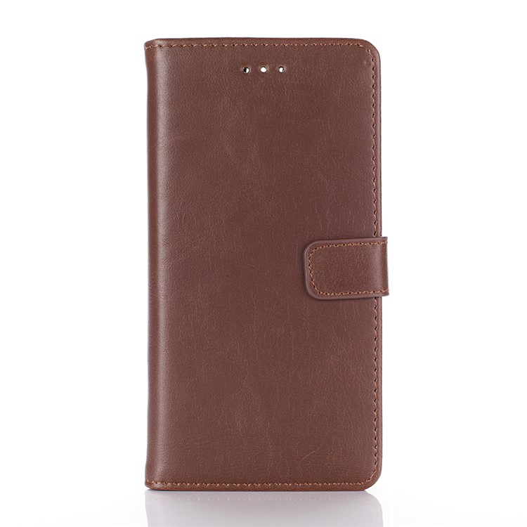 For Huawei P9 Retro Style Leather Case Card Holder - Coffee-1