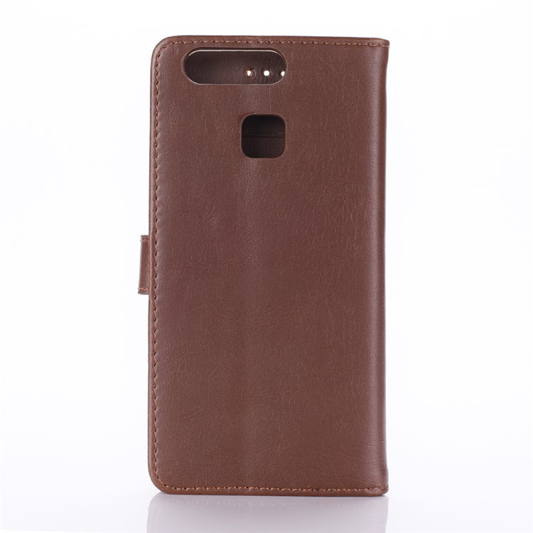 For Huawei P9 Retro Style Leather Case Card Holder - Coffee-2