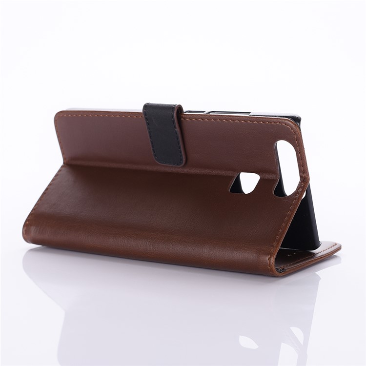 For Huawei P9 Retro Style Leather Case Card Holder - Coffee-4