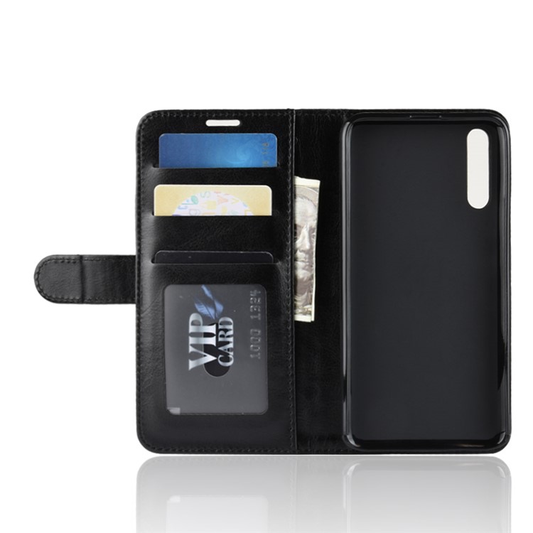 Crazy Horse PU Leather Flip Case for Huawei Honor Magic 2 - Black-4