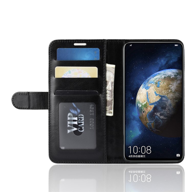 Crazy Horse PU Leather Flip Case for Huawei Honor Magic 2 - Black-5