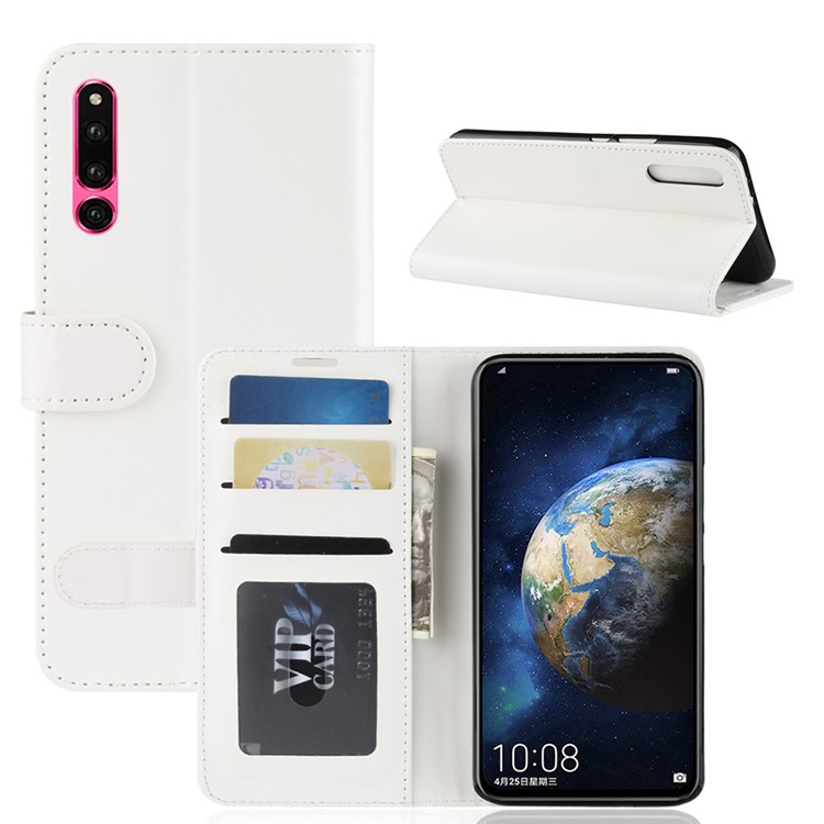 Crazy Horse PU Leather Flip Cover for Huawei Honor Magic 2 - White-8