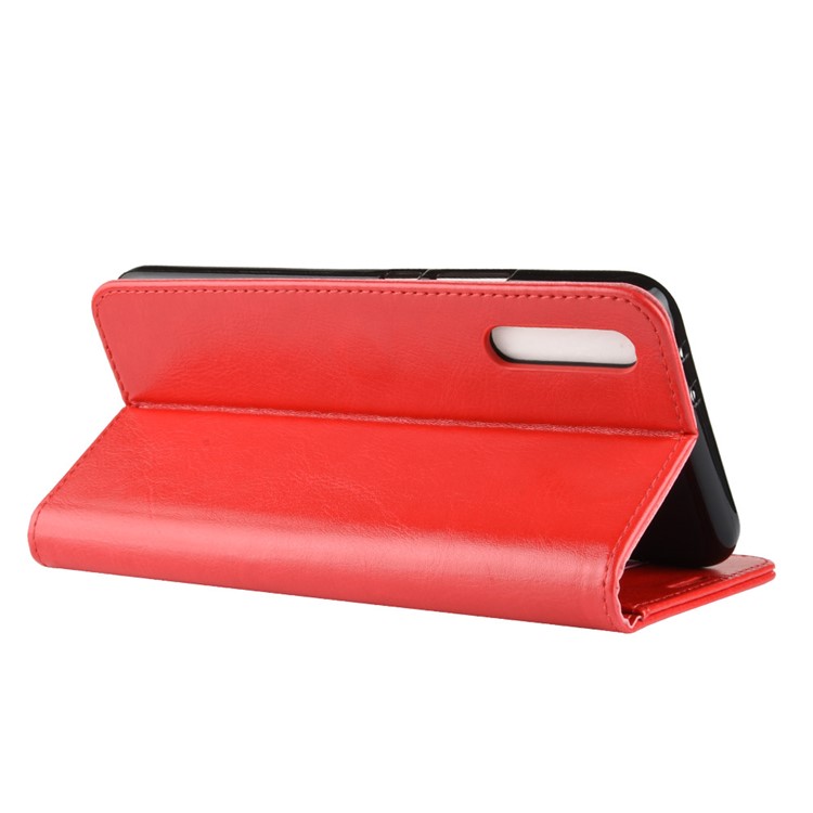 Crazy Horse PU Leather Flip Shell for Huawei Honor Magic 2 - Red-6