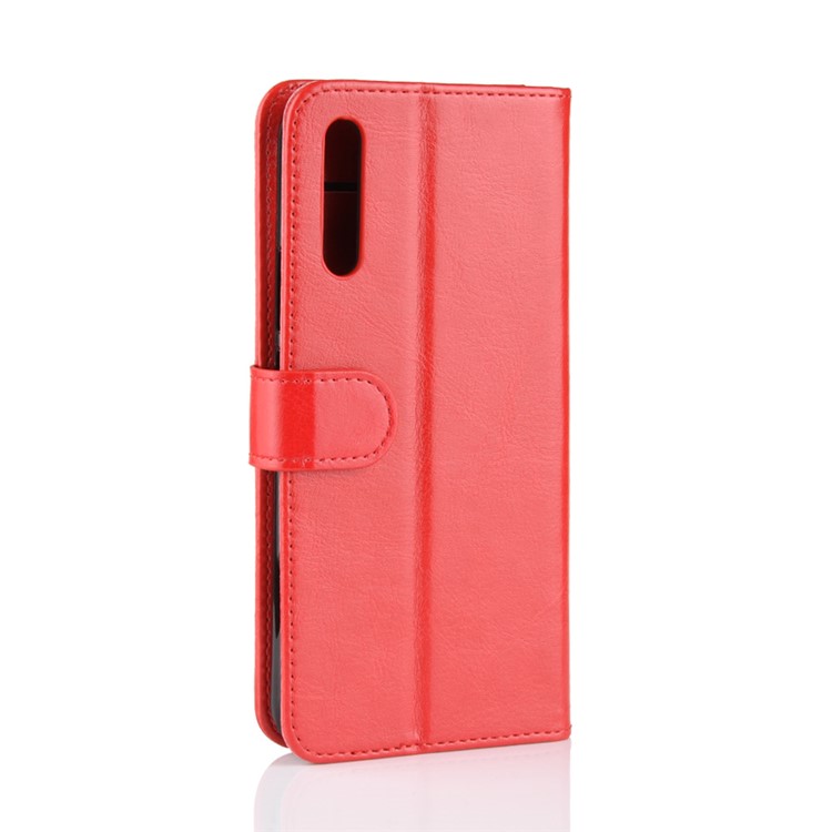 Crazy Horse PU Leather Flip Shell for Huawei Honor Magic 2 - Red-7